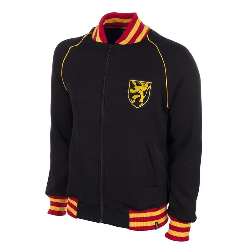 Koszulka retro piłkarska dla dorosłych - Belgia 1960 - Czarna