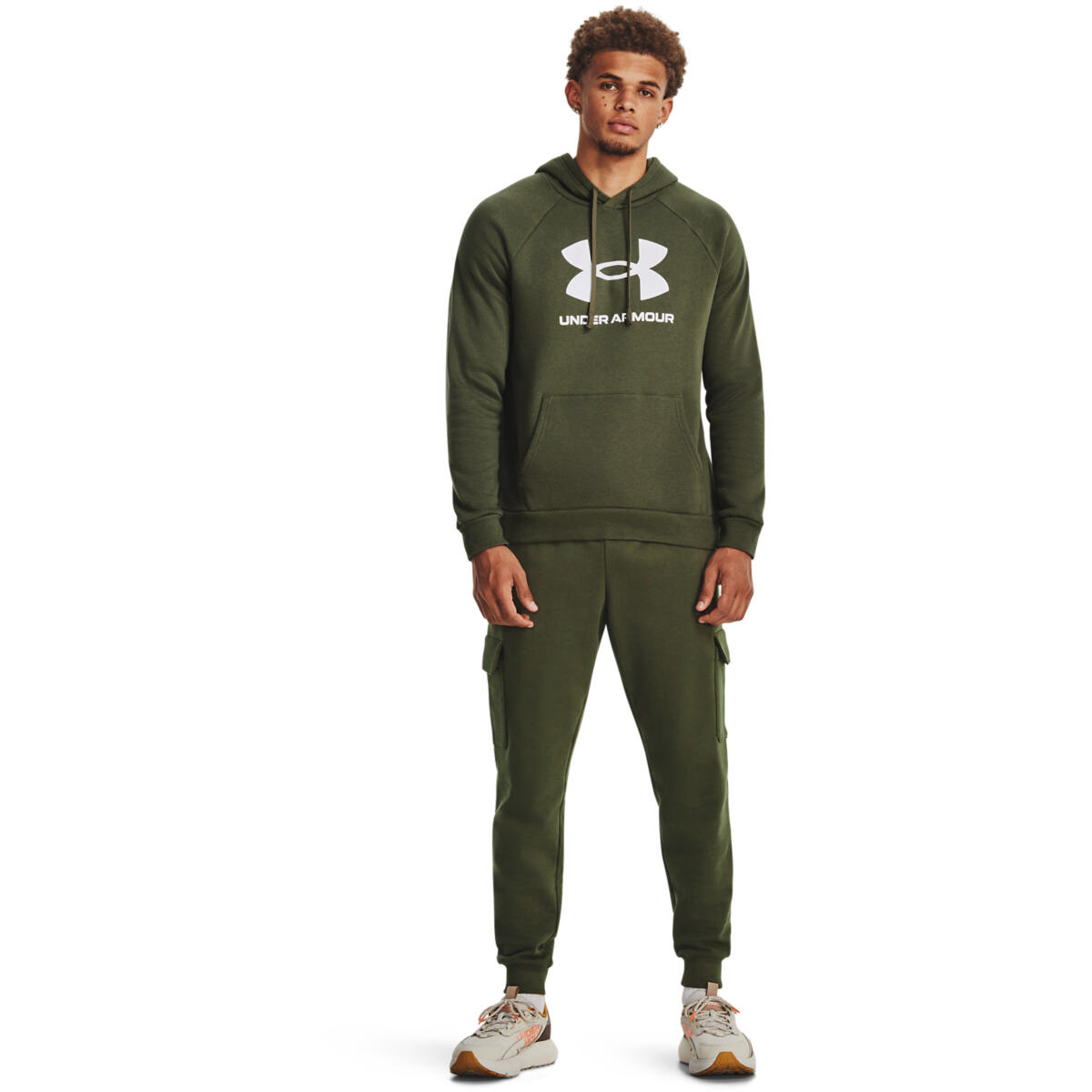 Haube Under Armour Rival Fleece Logo Hd, Grün, Herren 3/5