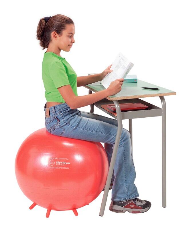 Fitnessball Sit n Gym 55 cm Pilates Unisex Rot 3/4
