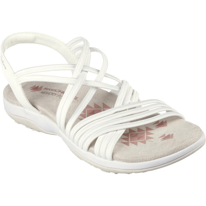 Des sandales Skechers Reggae Slim - Sunnys, Blanc, Femmes