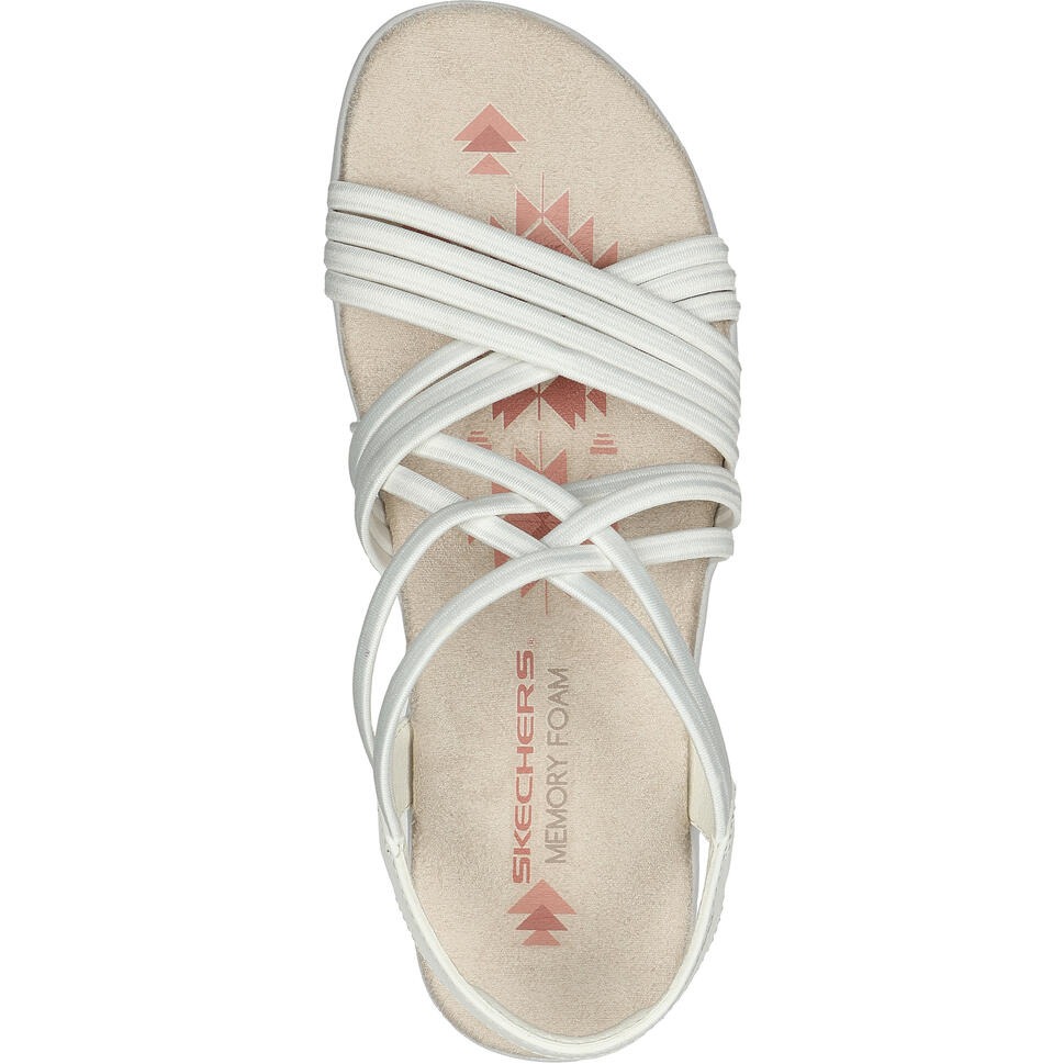 Sandały Skechers Reggae Slim - Sunnys, Biały, Kobiety