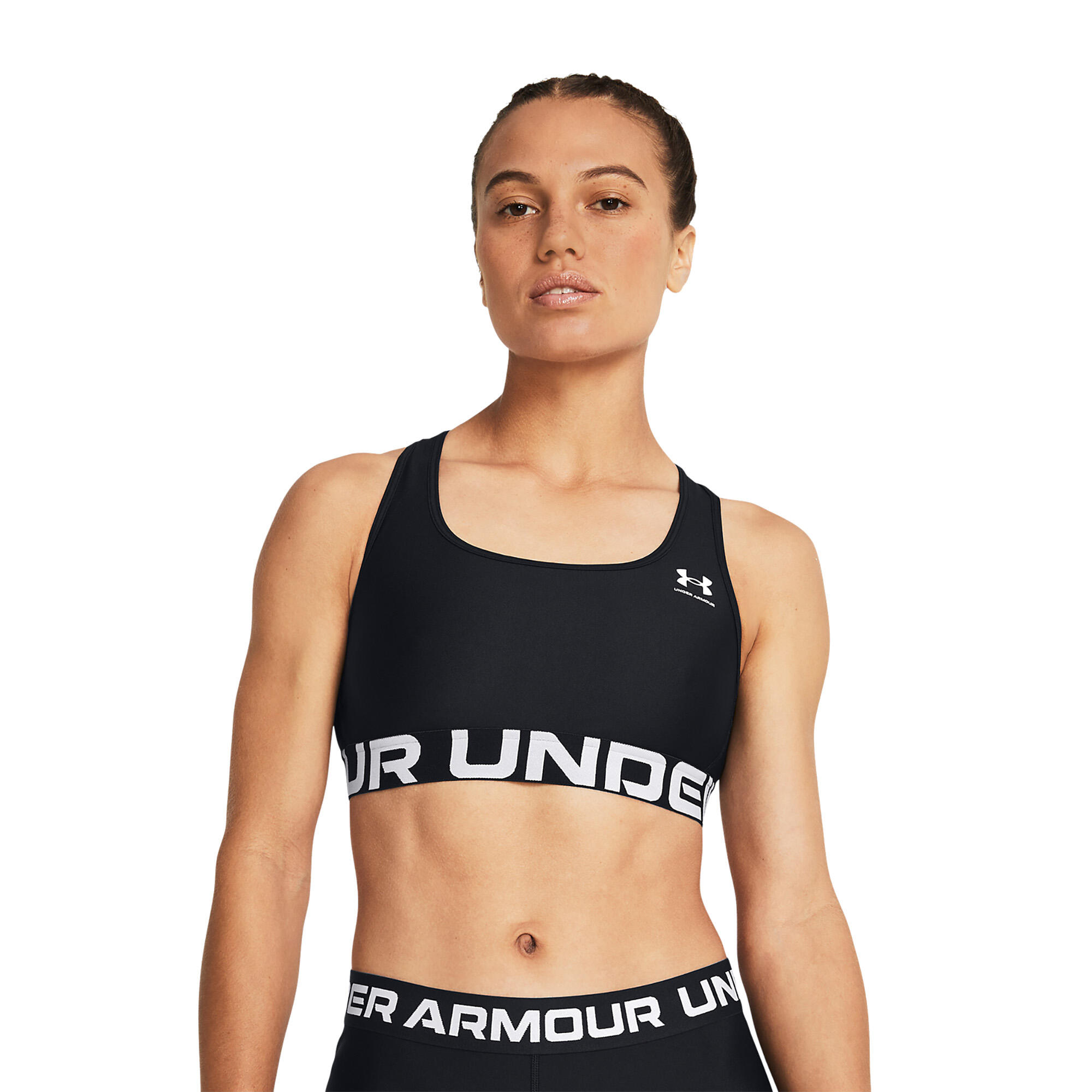 Under Armour HeatGear Armour Mid Black Vrouwenbeha 1/7