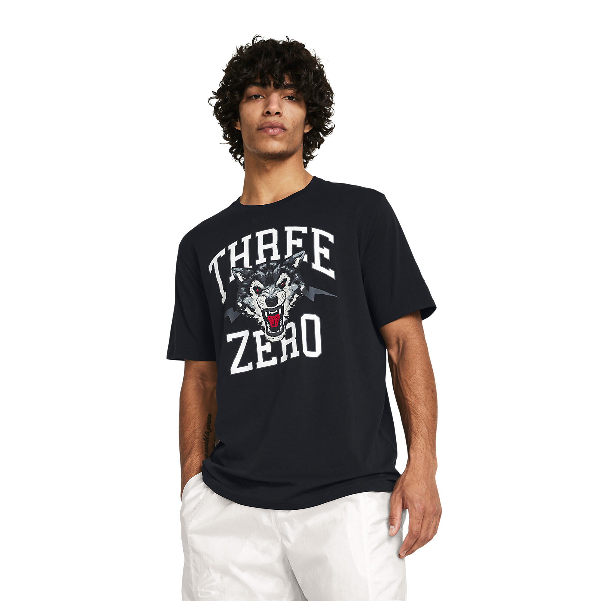 T-shirt de basket-ball homme Curry Young Wolf Tee Under Armour 1/4