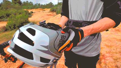 Casque VTT avec mentionière amovible Gringo de la Pampa Olive 7/8