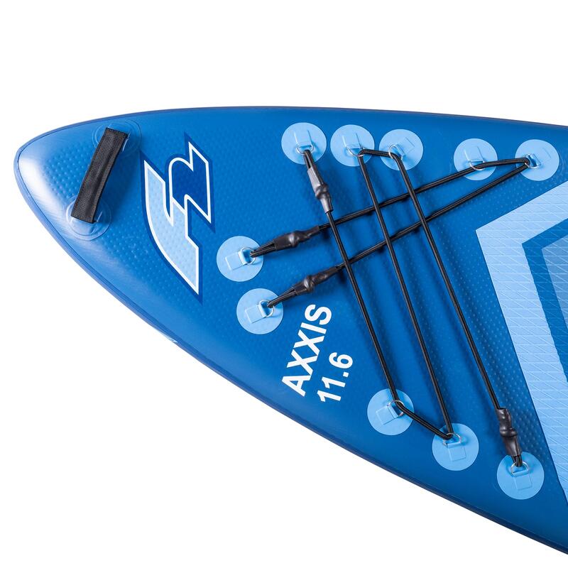 SUP F2 placă gonflabilă Axxis 11'6” albastru marin Combo paddle scaun 2in1
