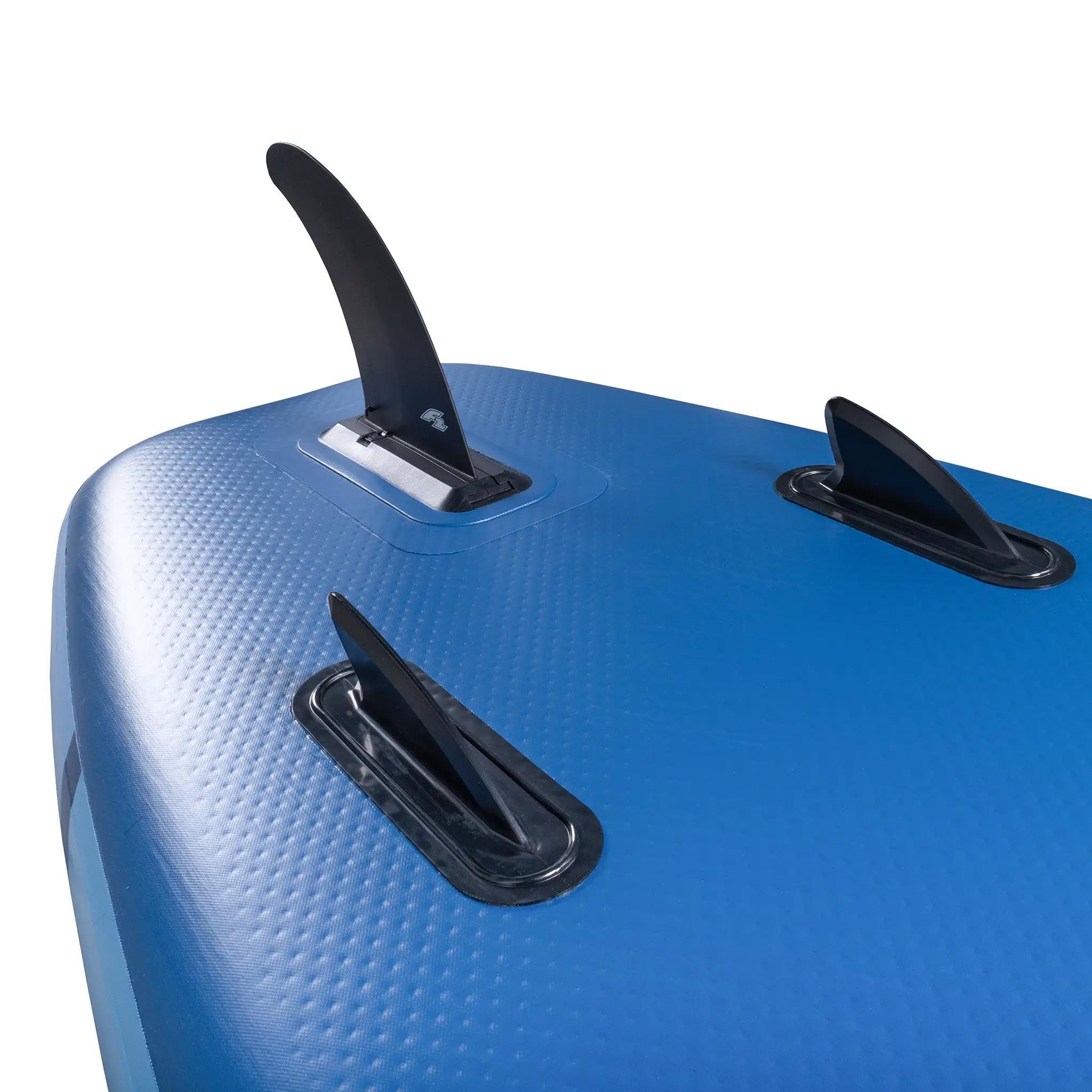 SUP F2 aufblasbares Brett Axxis 12'2“ Marineblau Combo Paddel 2in1 Sitz 4/7