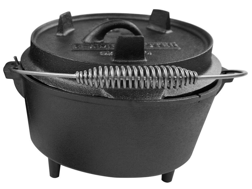Żeliwny garnek kociołek kempingowy Dutch Oven Flame Master 7,1 L