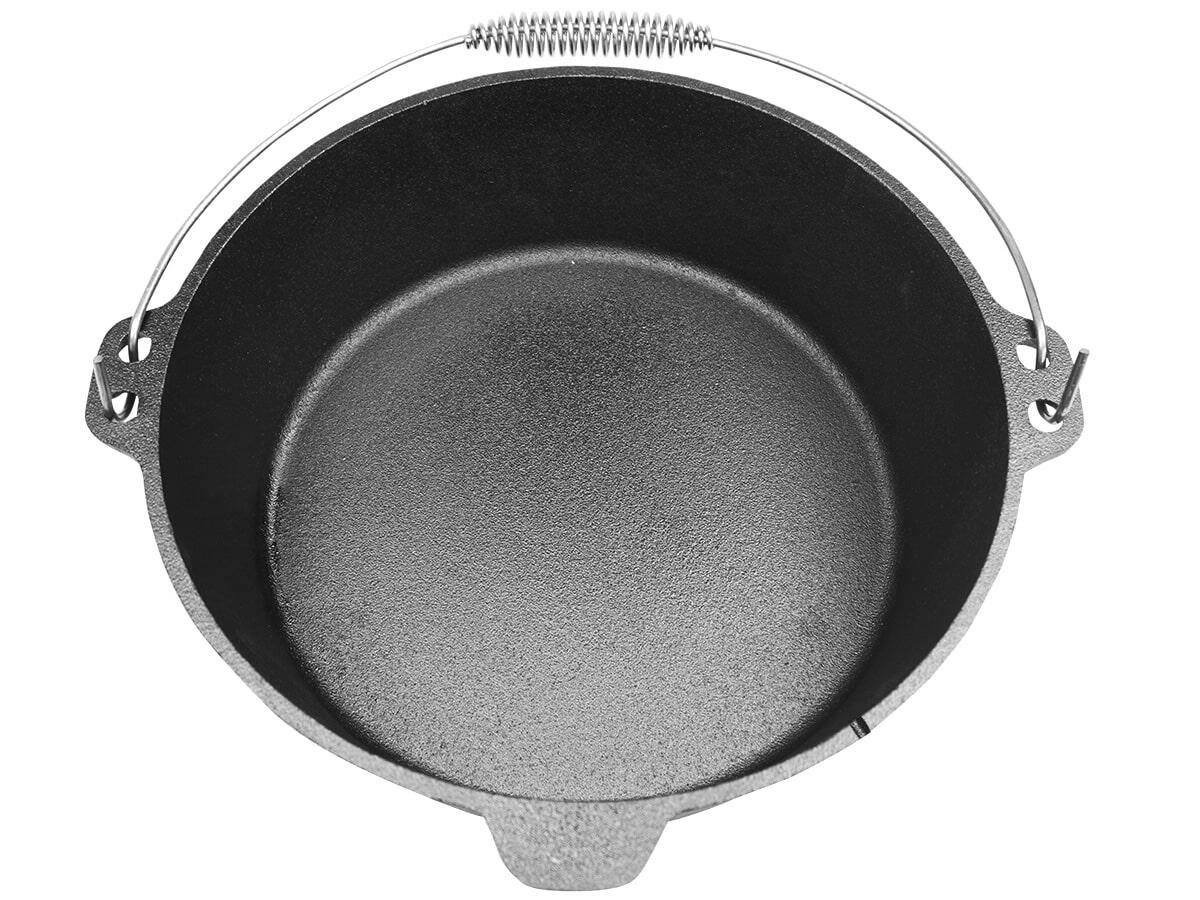 Dutch Oven Flame Master 7,1 L - Gietijzeren pan om in te koken - met voetjes 7/7