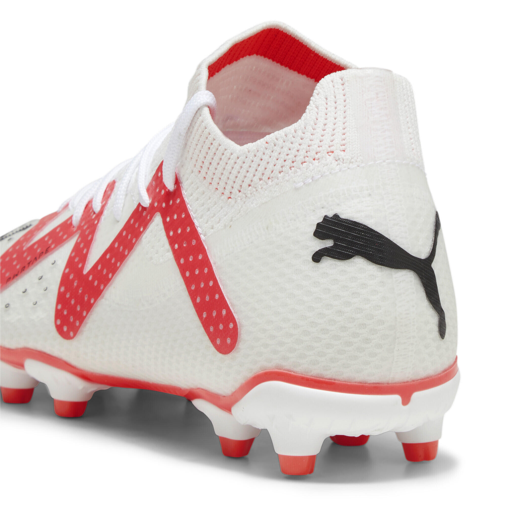 Scarpe da calcio FUTURE PRO FG/AG da ragazzi PUMA White Black Fire Orchid Red 2/6