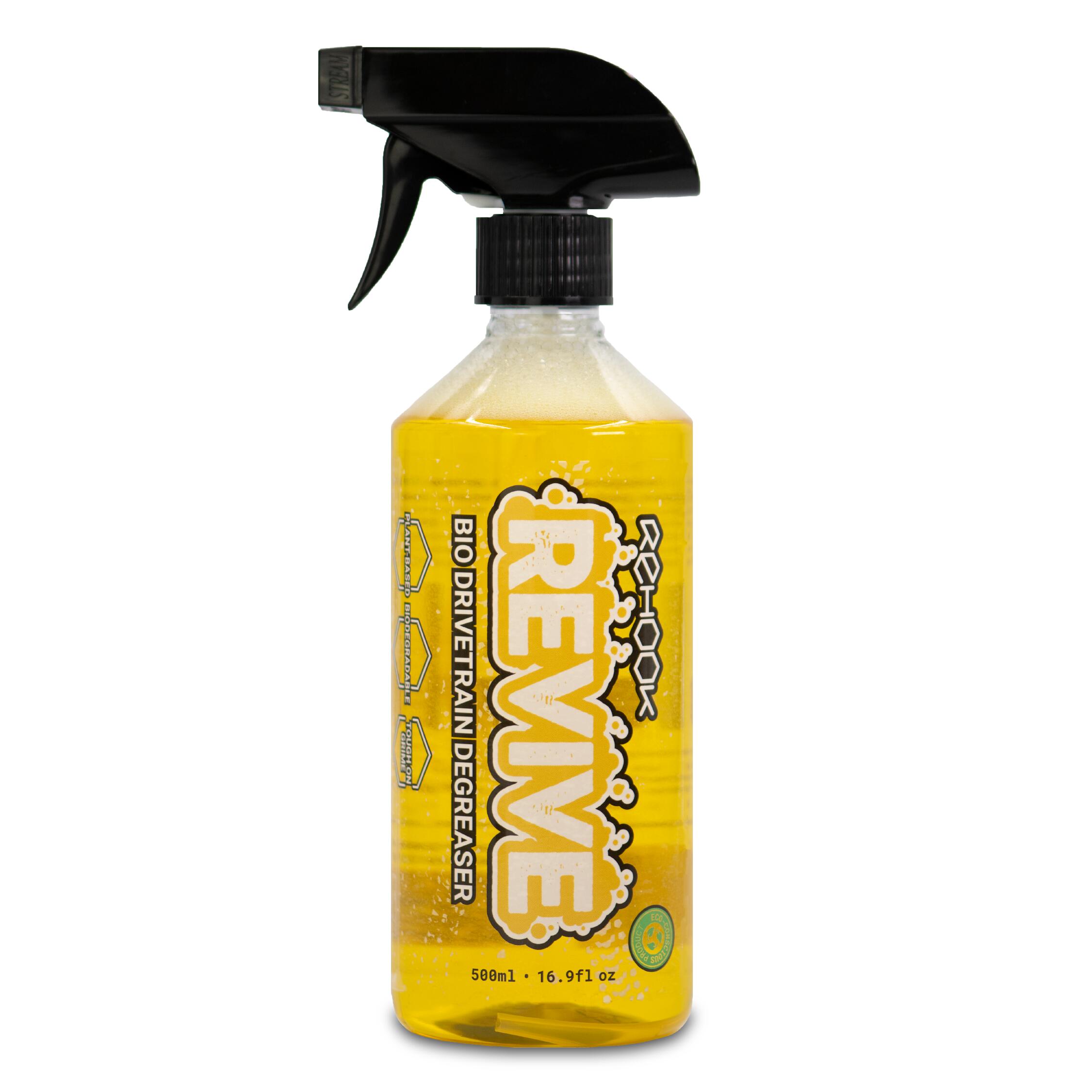 REHOOK Revive Bio Drivetrain Degreaser - Effective Bicycle Cleaner Chain Cleaning Spray