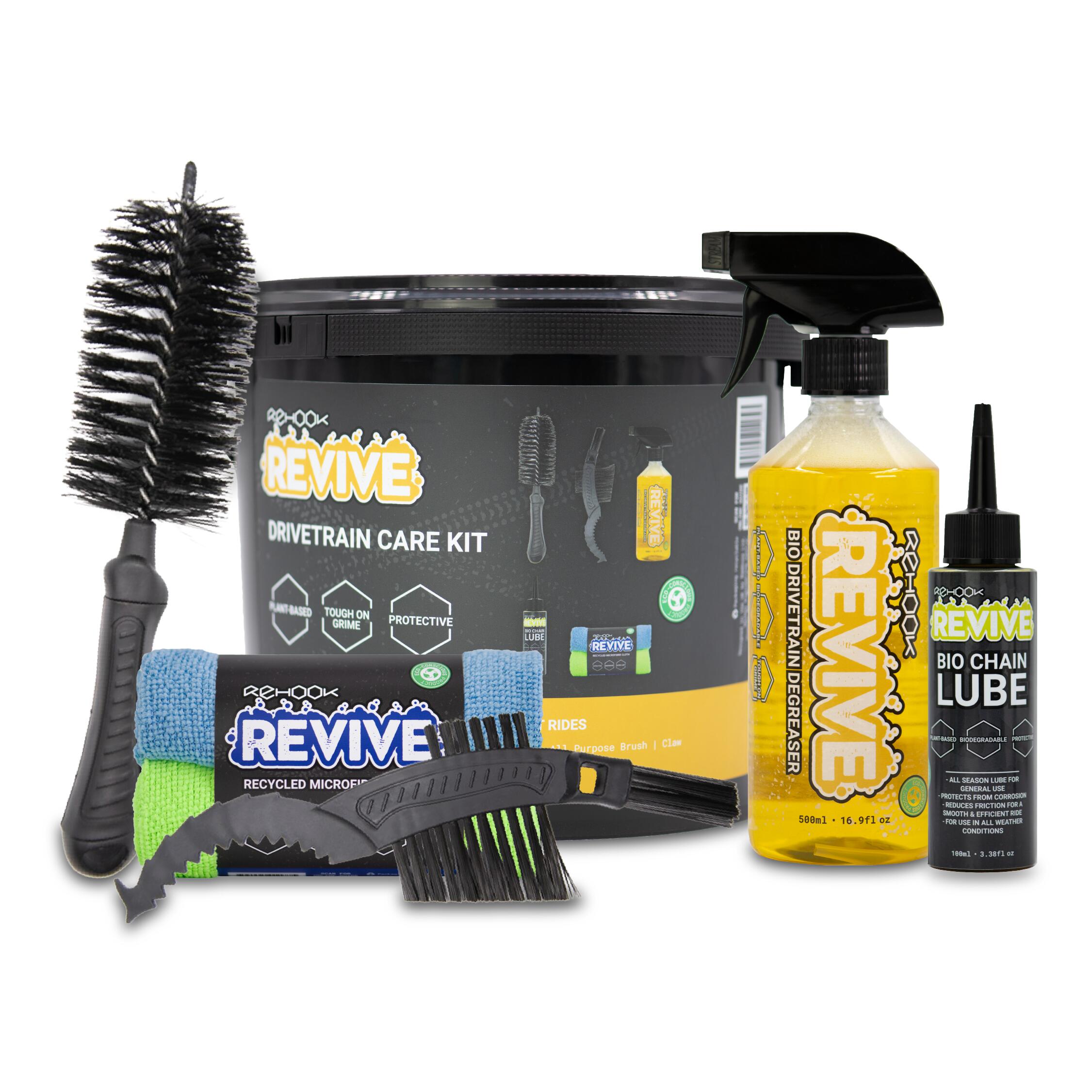 REHOOK Revive Drivetrain Care Kit - Eco-Friendly Bike Cleaning & Performance Set