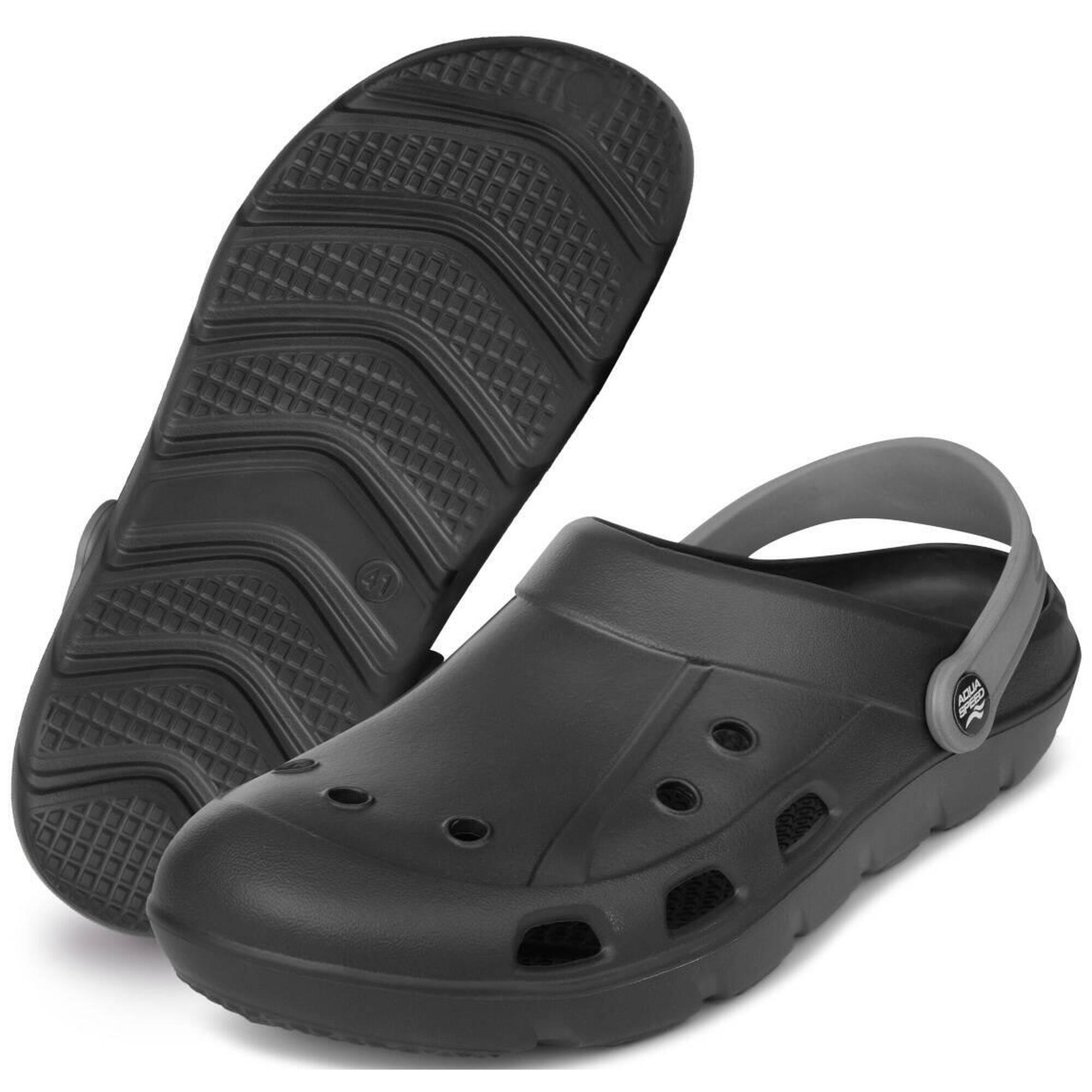 Aqua Speed - Tongs Aqua-speed Lora - Sabots - Gris|noir - 41 - Decathlon