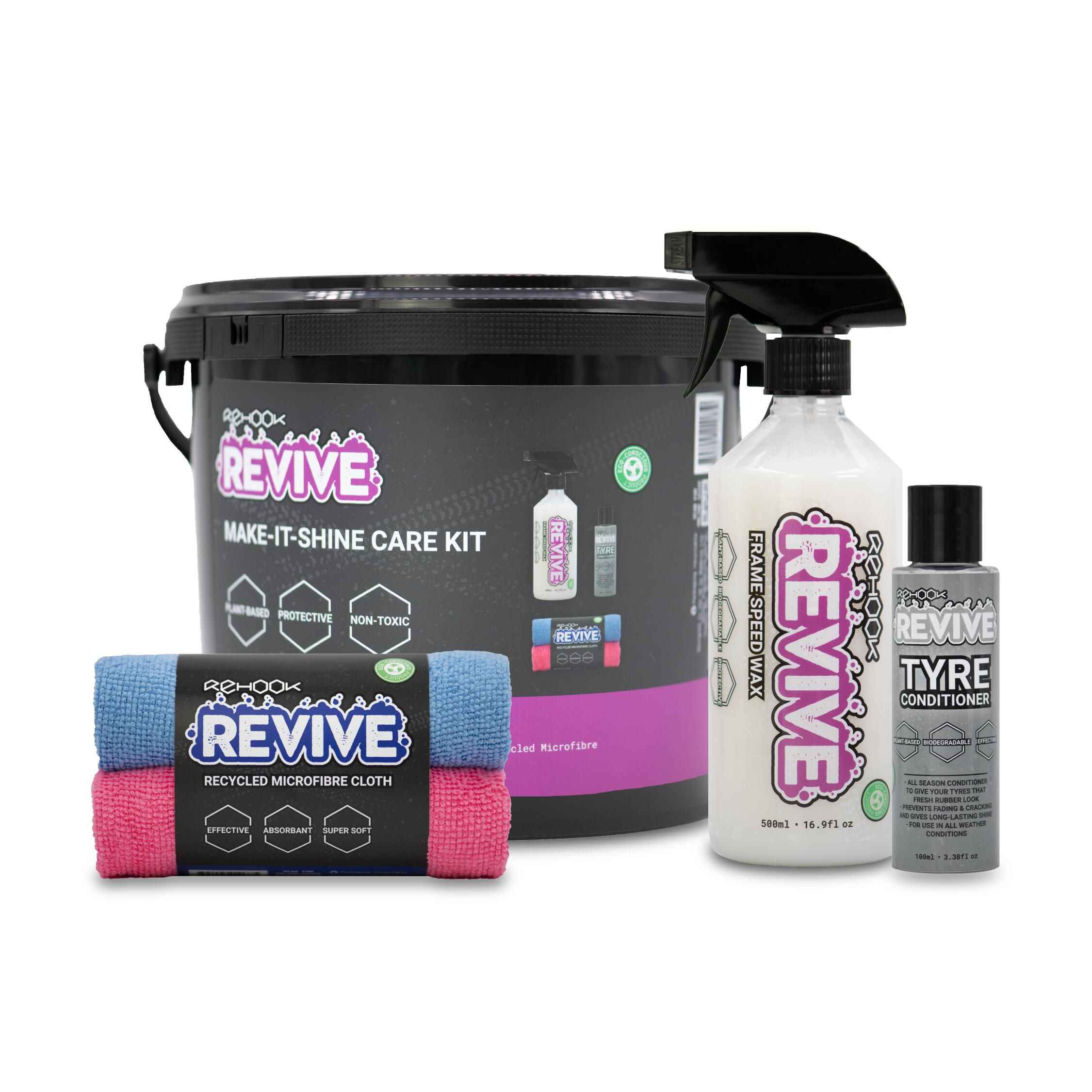 REHOOK Revive Make-It-Shine Care Kit - Eco-Friendly Bike Protection & Performance Set
