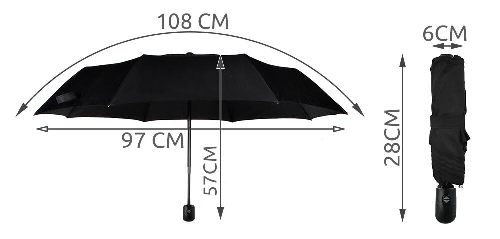 Składany Parasol Parasolka + Pokrowiec 2/7