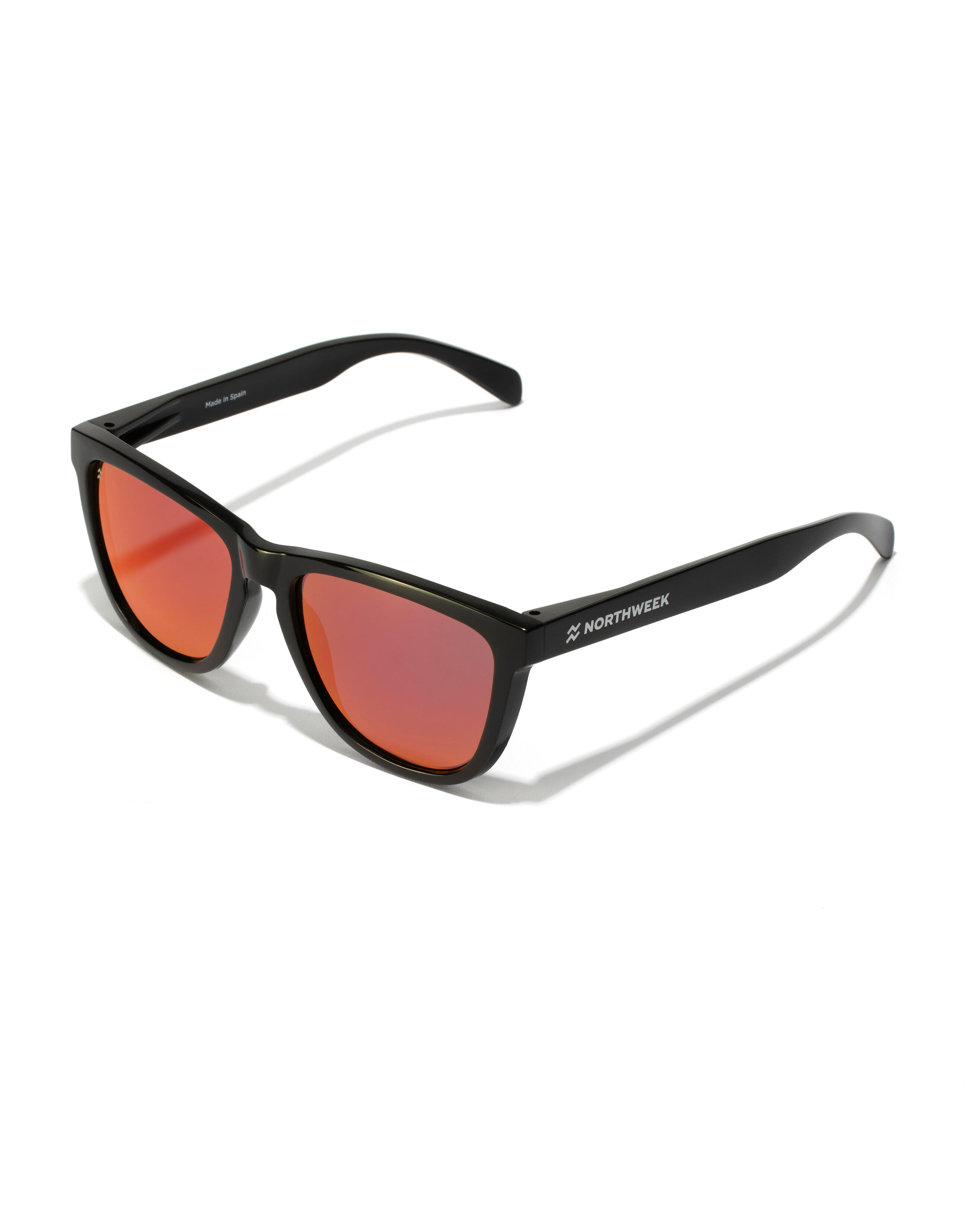 NORTHWEEK NORTHWEEK - Sunglasses for Men and Women POLARIZED BLACK RUBY - REGULAR RAW