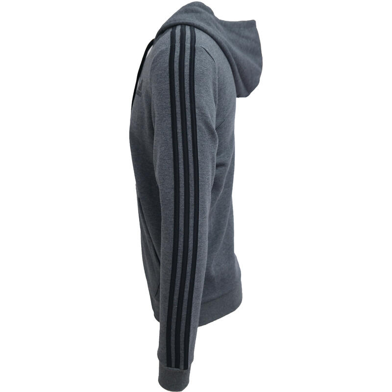 Hanorac barbati adidas Essentials Fleece 3-Stripes, Gri
