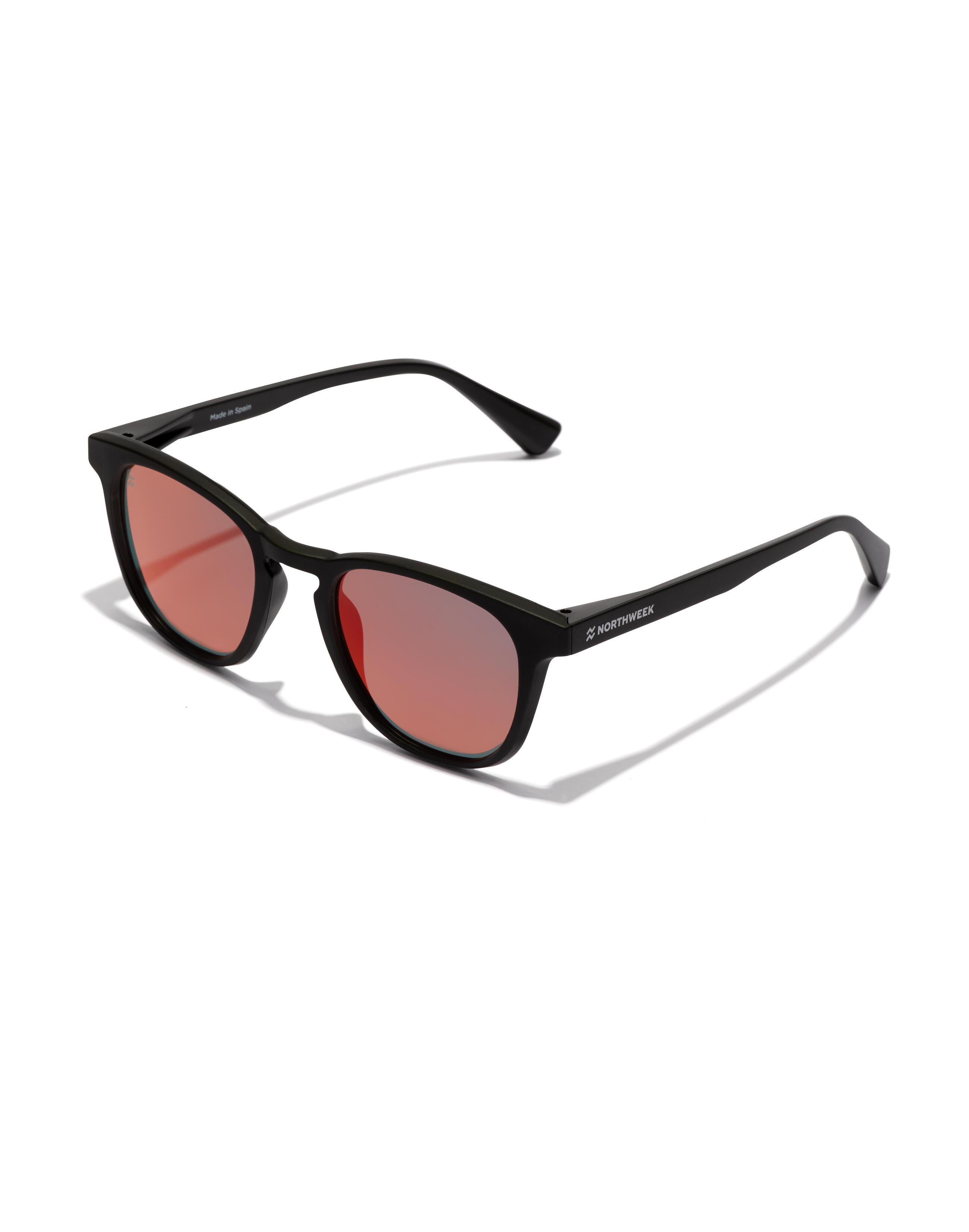 NORTHWEEK NORTHWEEK - Gafas de Sol para Hombre y Mujer POLARIZED BLACK RUBY - WALL RAW