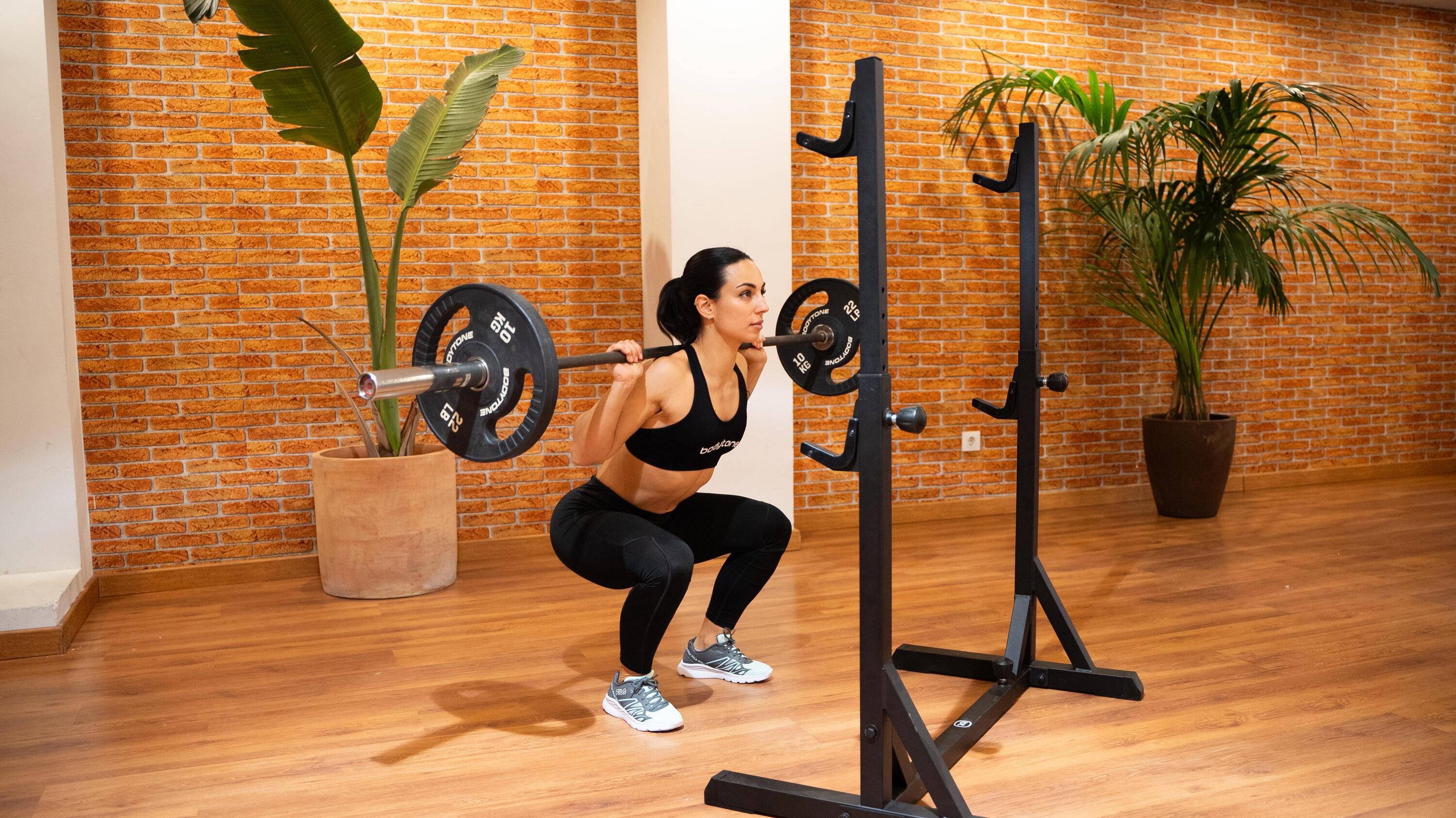 Rack de musculação ajustável para agachamentos Bodytone HBC08. 3/6