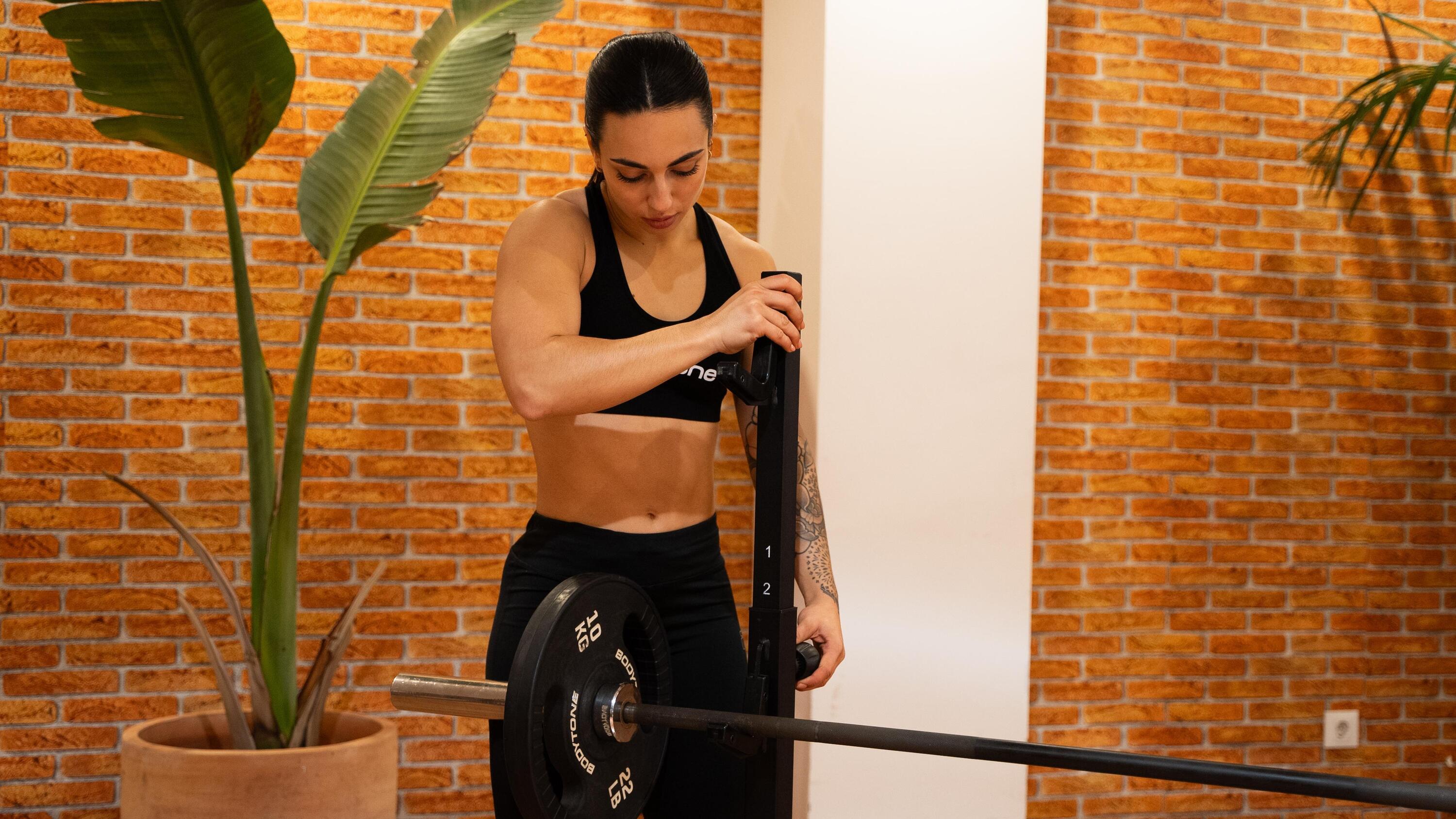 Rack de musculação ajustável para agachamentos Bodytone HBC08. 4/6