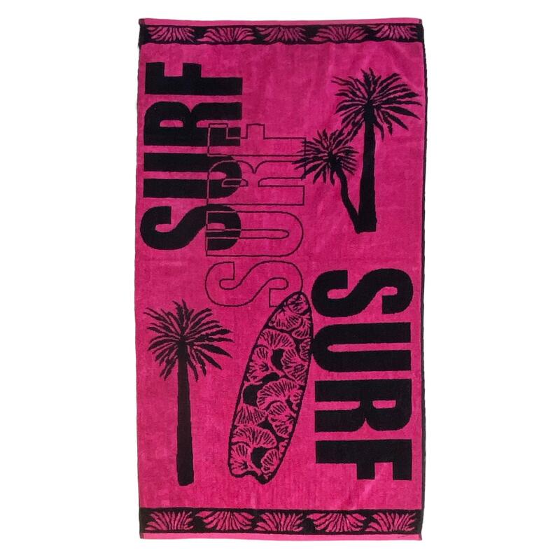 Strandlaken Jacquard Aurora 70x140 400g/m² fuchsia