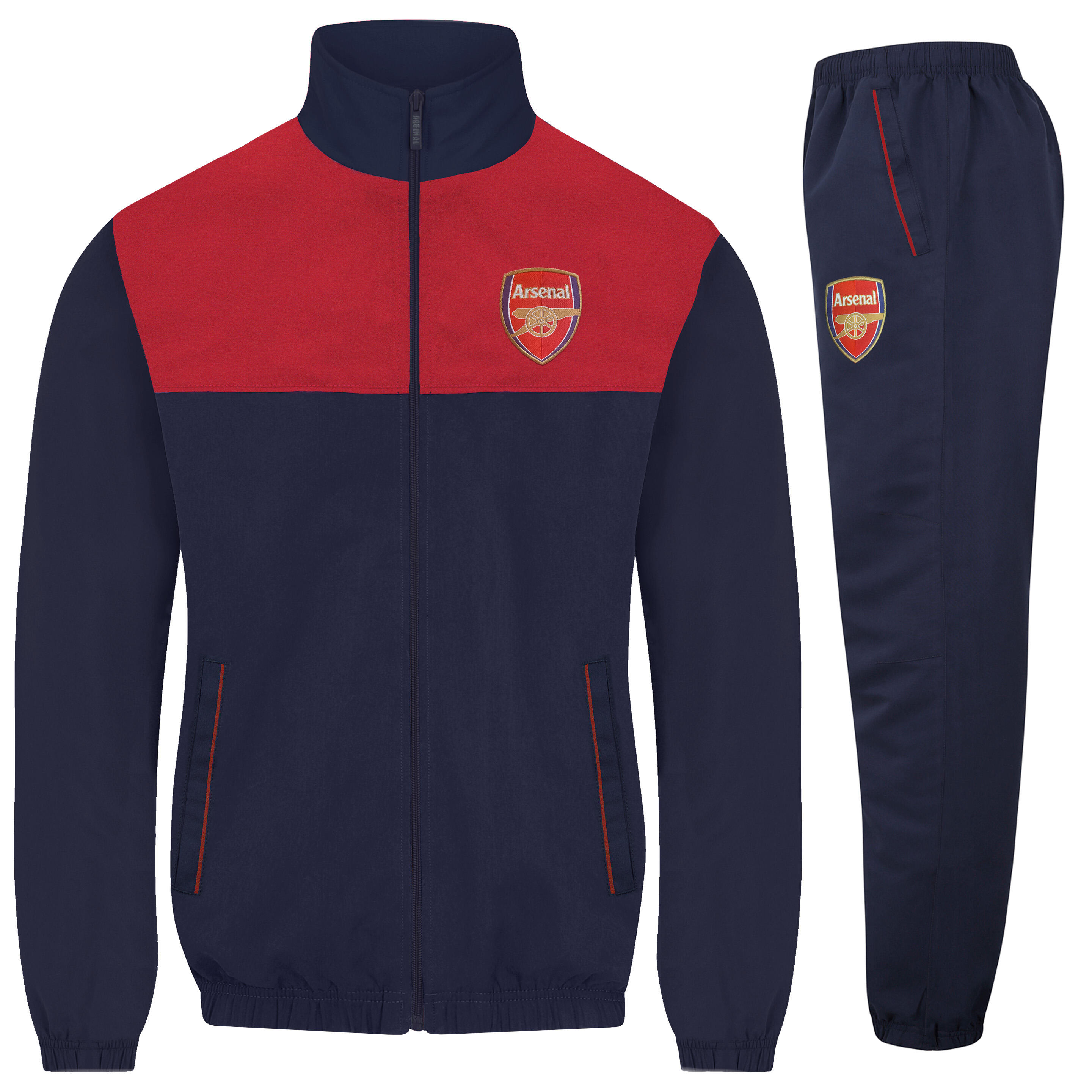 ARSENAL Arsenal FC Mens Tracksuit Jacket & Pants Set OFFICIAL Football Gift