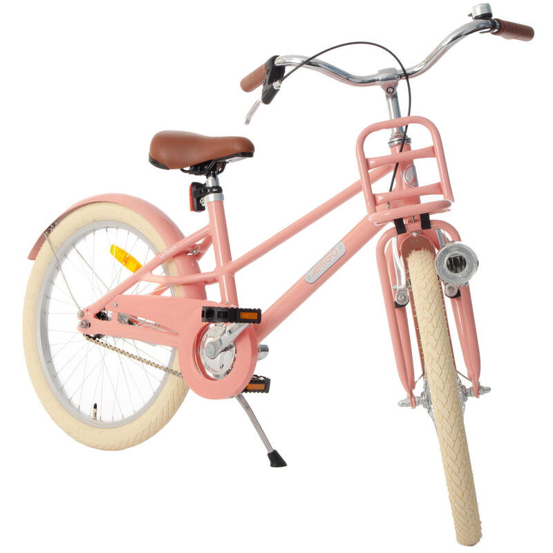 AMIGO Vélo fille Urban 20 Pouces 31 cm Fille Frein à rétropédalage Saumon