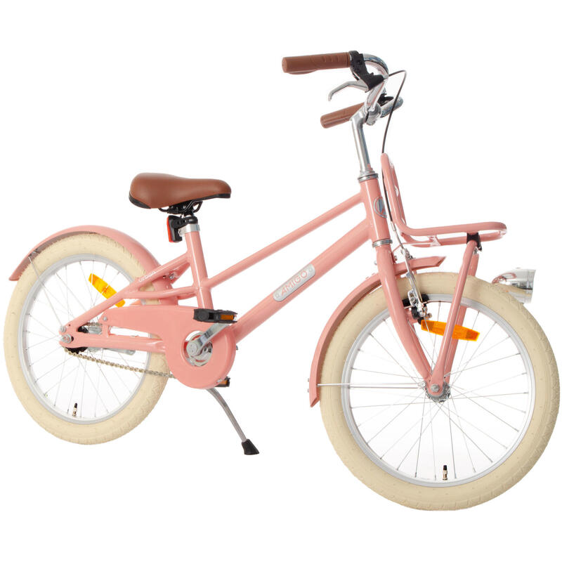 AMIGO Vélo fille Urban 18 Pouces 27 cm Fille Frein à rétropédalage Saumon