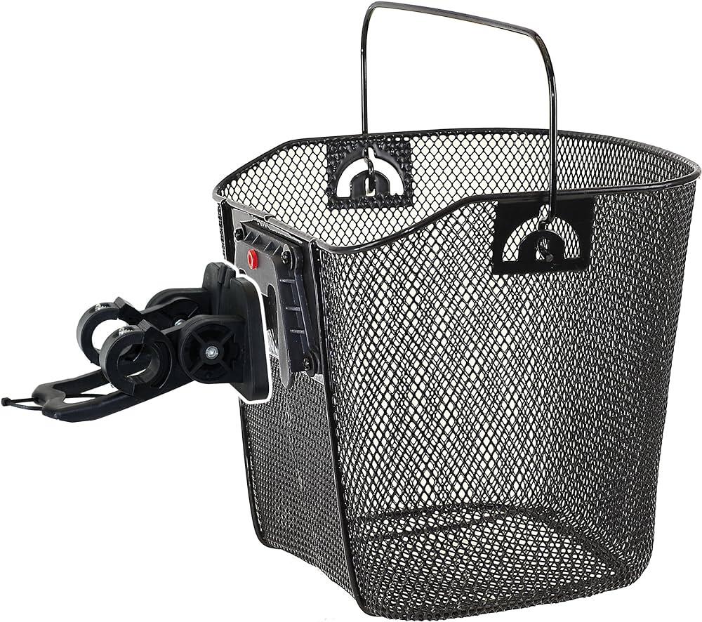 Cestino bici Toscana Smartlock rimovibile 19 L in acciaio, nero. 4/4