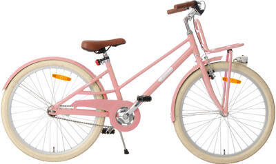 Amigo meisjesfiets urban aluminium frame 24 inch meisjes terugtraprem zalmroze