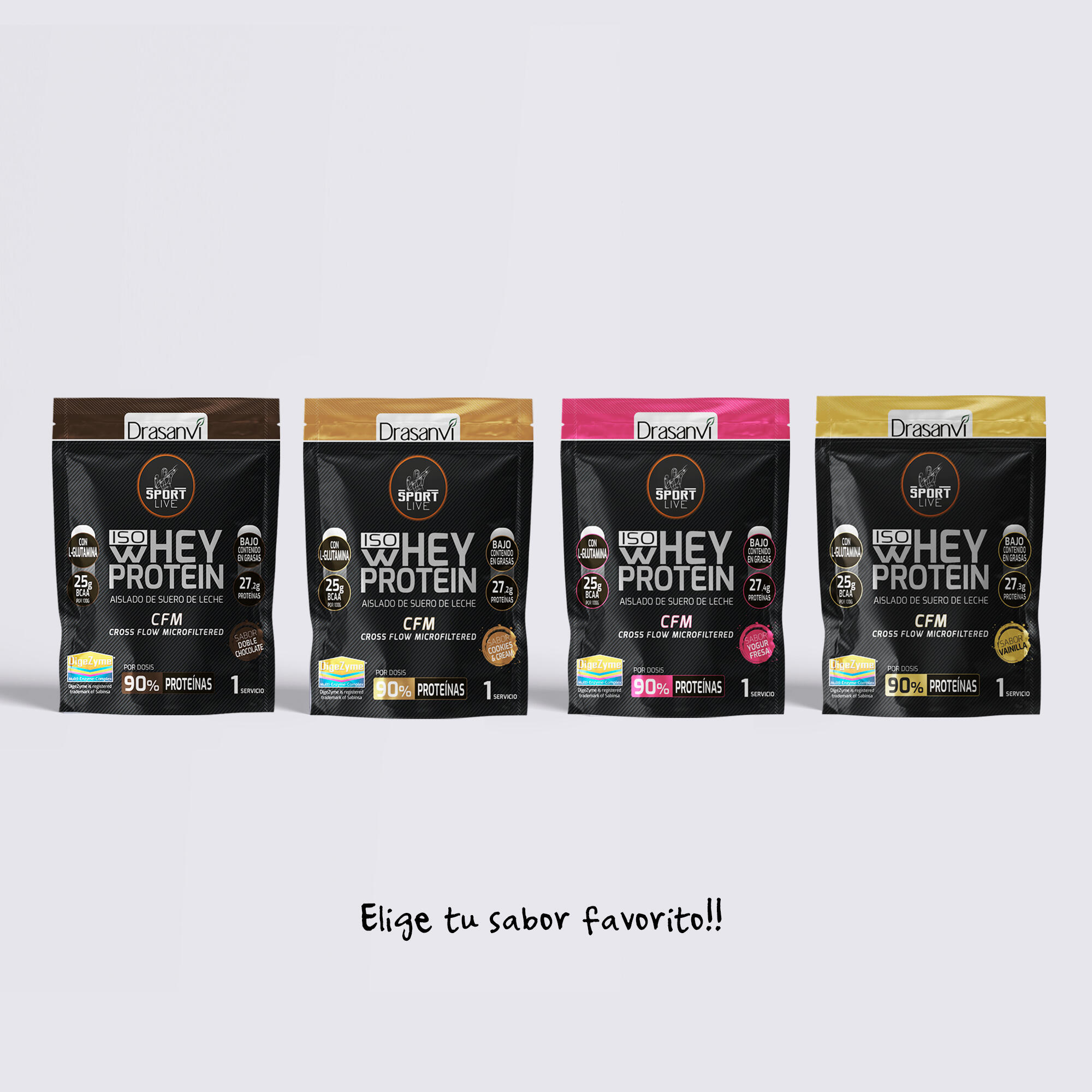 Whey Protein Isolate Monodosis Pack 12 unidades Sport Live - Vainilla - 30Gr 7/7