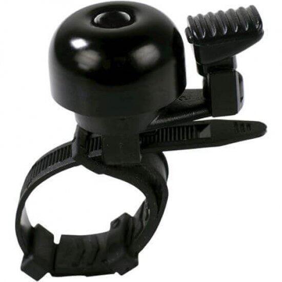 Dzwonek Rowerowy Mini Z Mocowaniem Flex-Band - Czarny