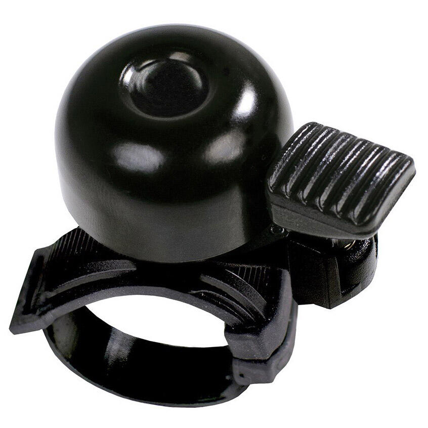 Simson Mini fietsbel 32mm met flexibele bevestiging zwart 4/5