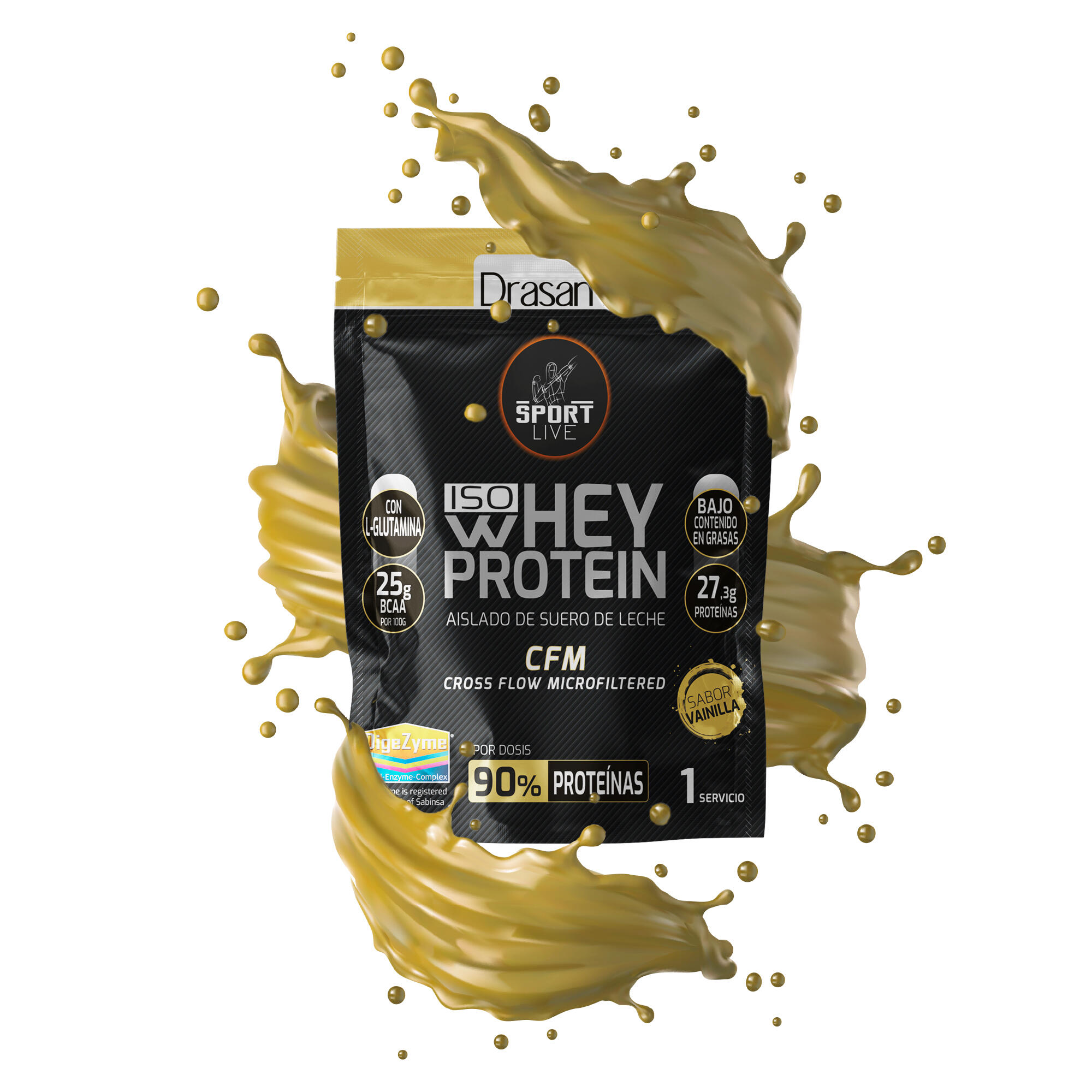 Whey Protein Isolate Monodosis Pack 12 unidades Sport Live - Vainilla - 30Gr 4/7