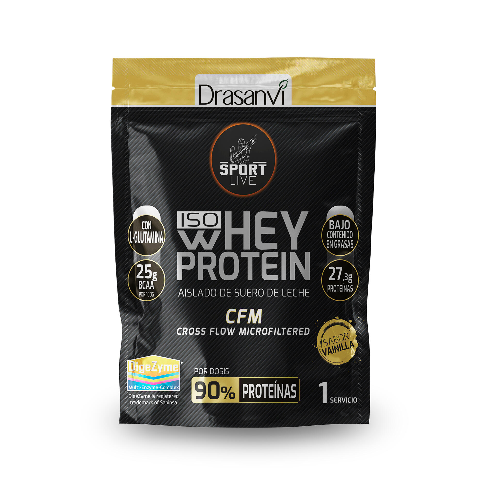 Whey Protein Isolate Monodosis Pack 12 unidades Sport Live - Vainilla - 30Gr 2/7