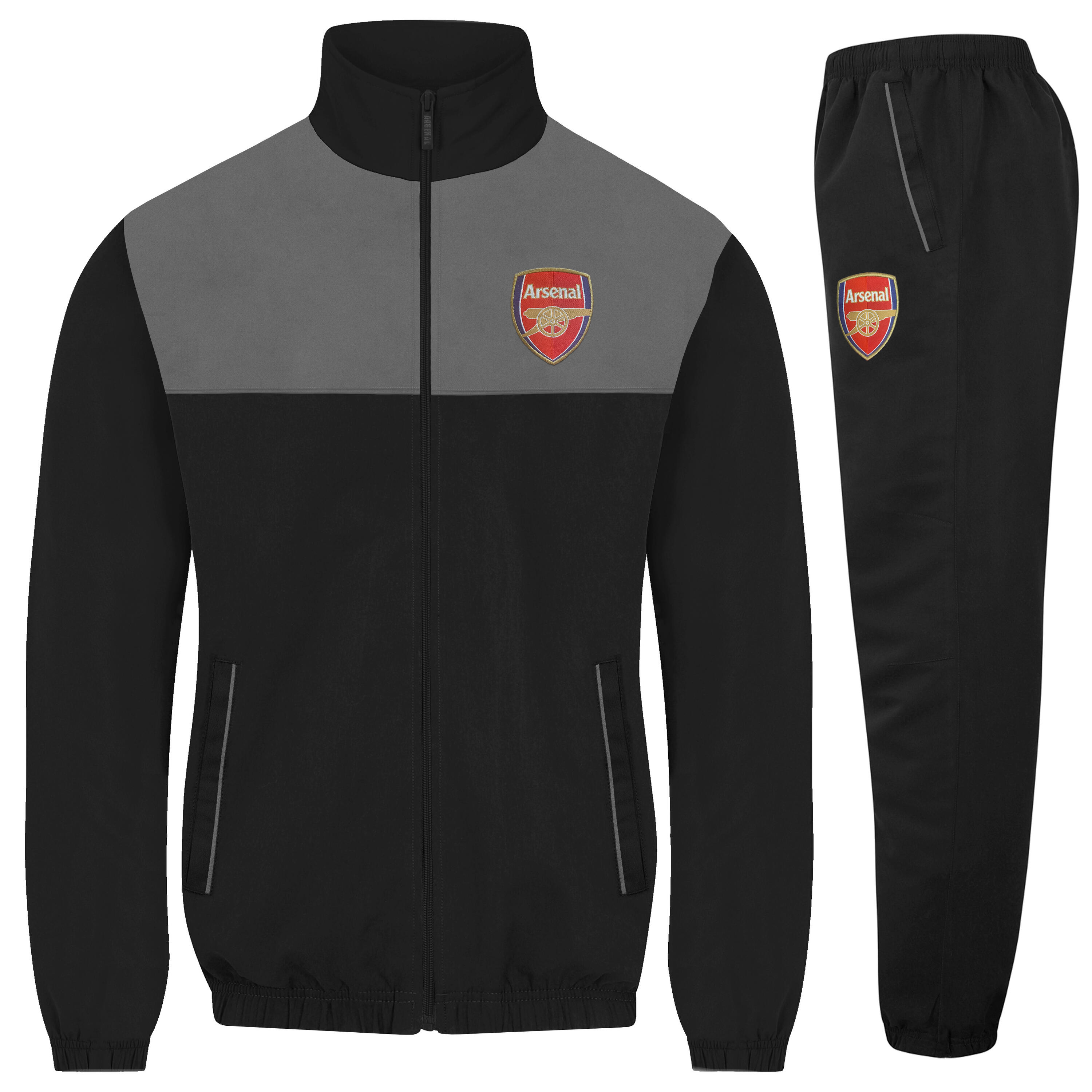 ARSENAL Arsenal FC Mens Tracksuit Jacket & Pants Set OFFICIAL Football Gift
