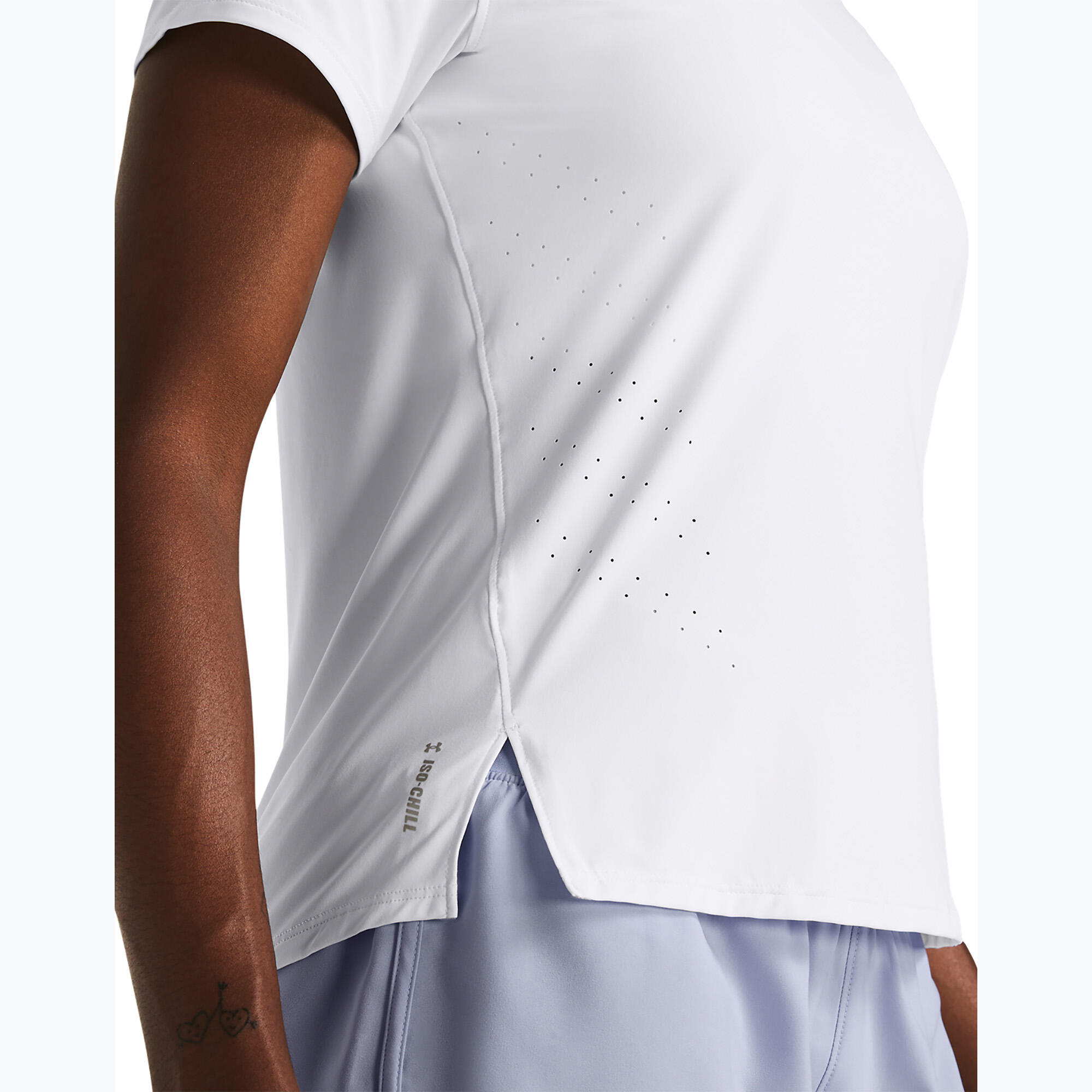 Maglietta da running Under Armour Laser da donna 3/5