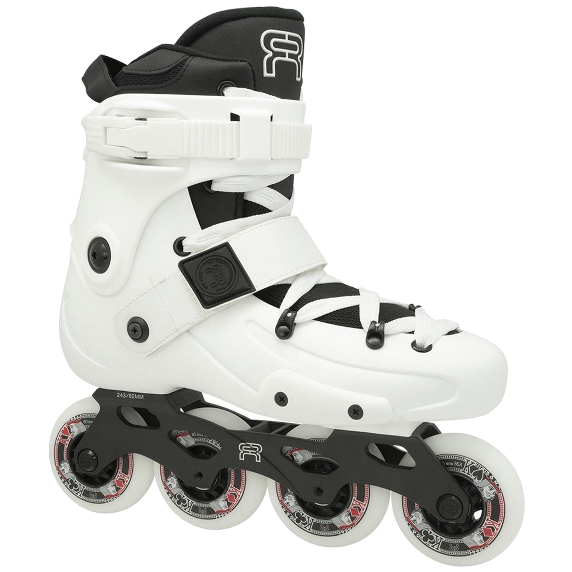 FR SKATES FR X 80 Unisex In-Line Fitness, City Skating & FreeRide Skates – White