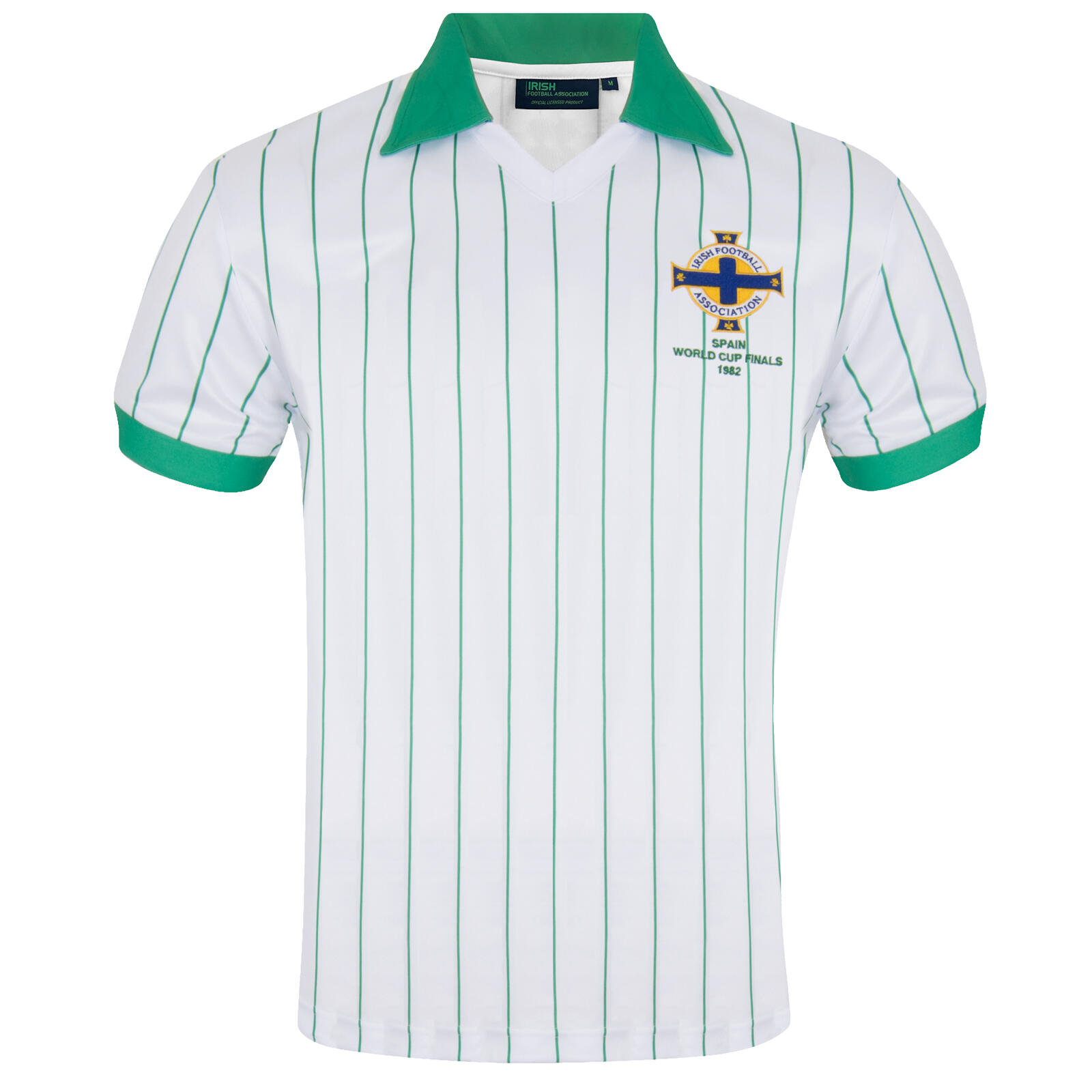 IRISH FOOTBALL ASSOCIATION Northern Ireland Mens Shirt Kit 1982 World Cup Finals Official Football Gift
