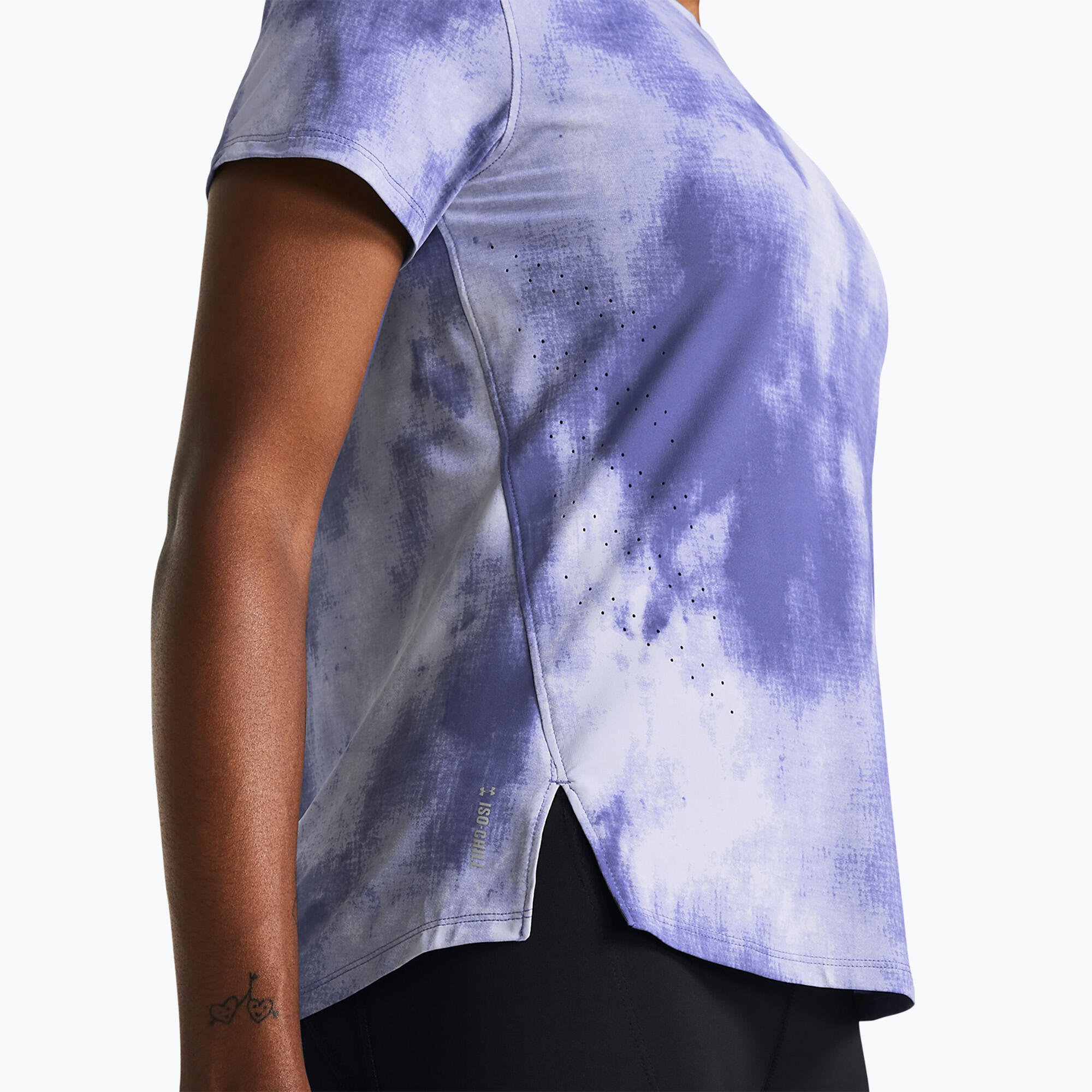 Womens/Ladies Launch Elite Printed TShirt (Purple) 3/5