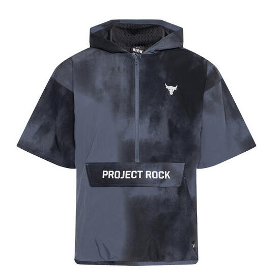 Sweat À Capuche Manches Courtes PROJECT ROCK Homme (Gris)