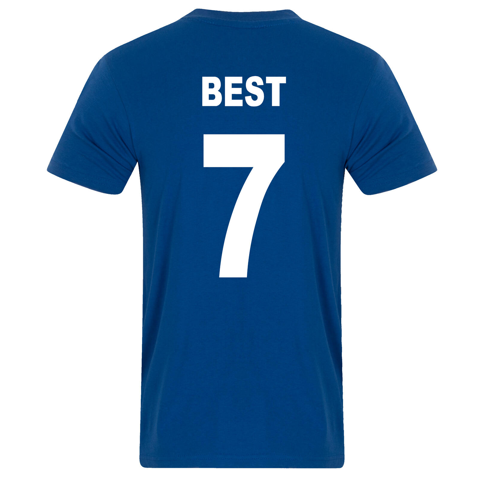 Fan Originals Manchester T-Shirt Mens 1968 European Colours Blue 1/2