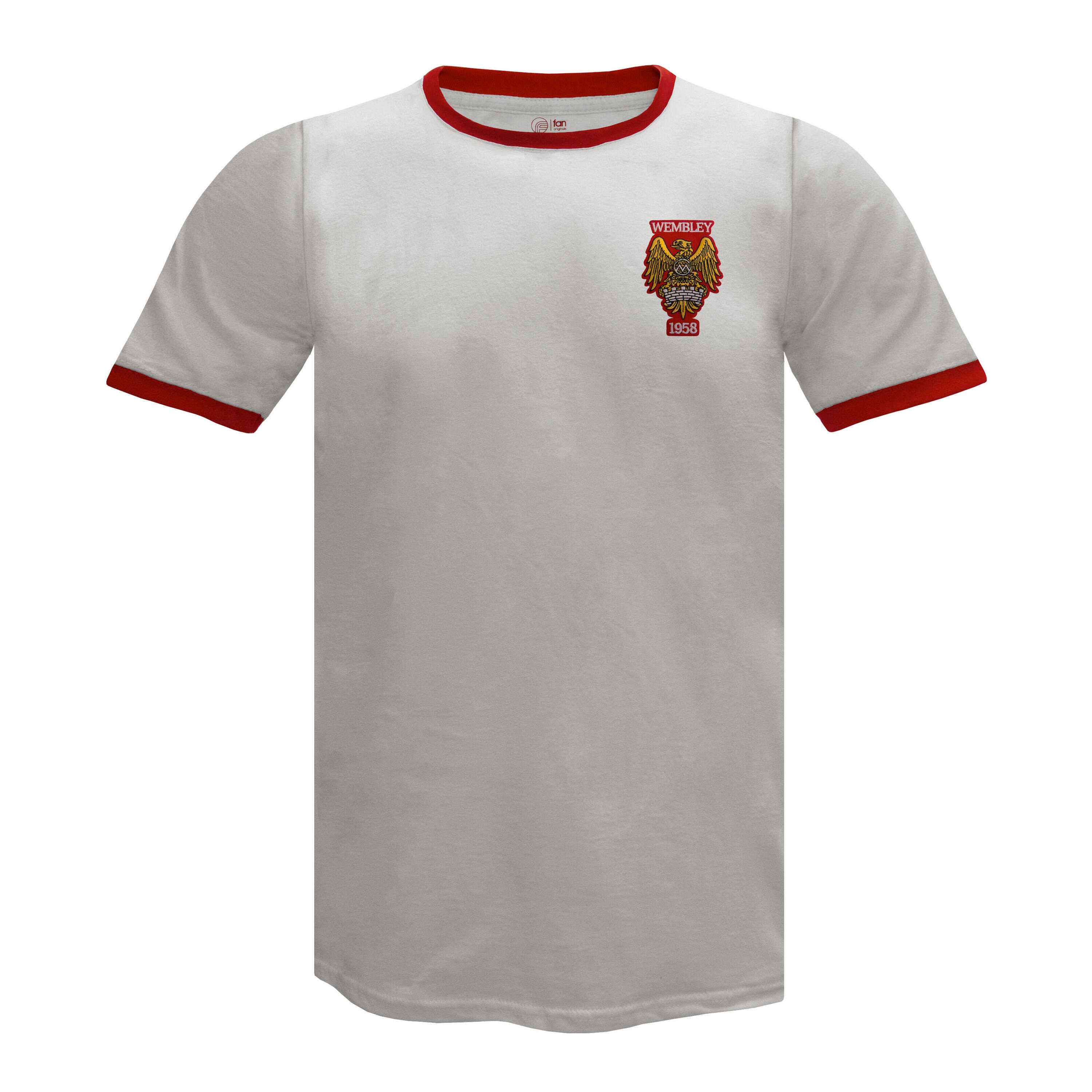 FAN ORIGINALS Fan Originals Manchester Crest T-Shirt Mens Wembley United Retro Colours