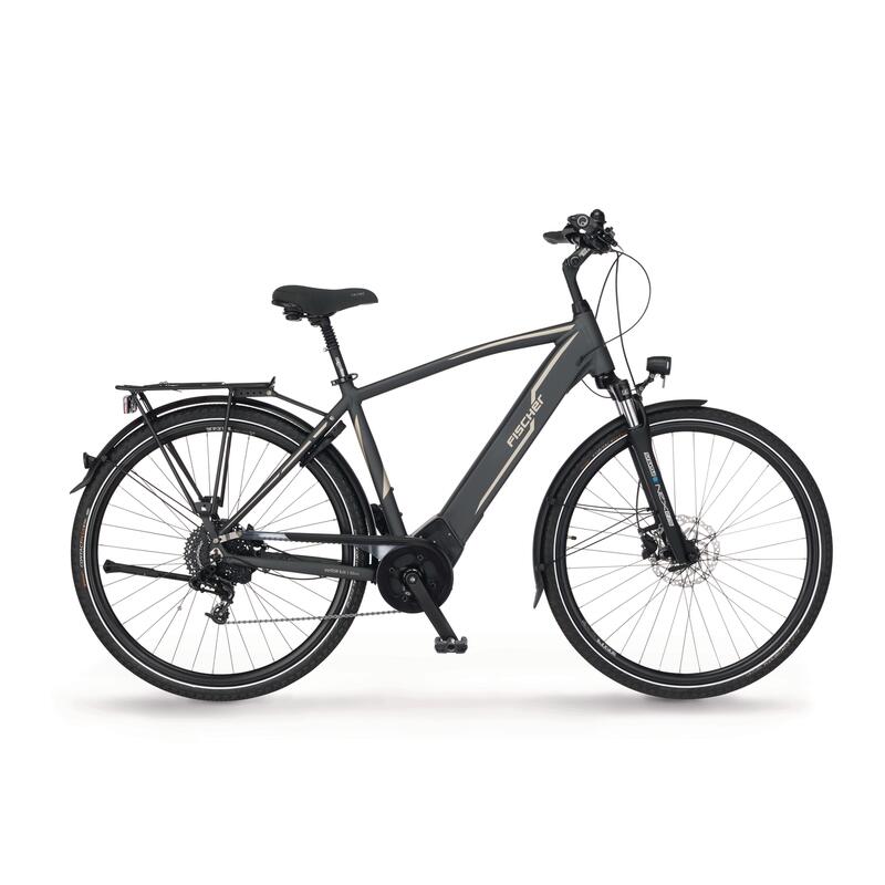 FISCHER Herren Trekking E-Bike VIATOR 5.0i grau 28 Zoll RH 50 cm 504 Wh