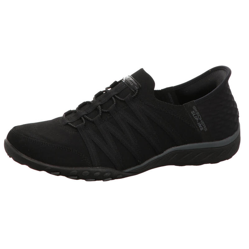 Zapatillas mujer Skechers Slip-ins  Breathe-easy- Roll-with-me Negro