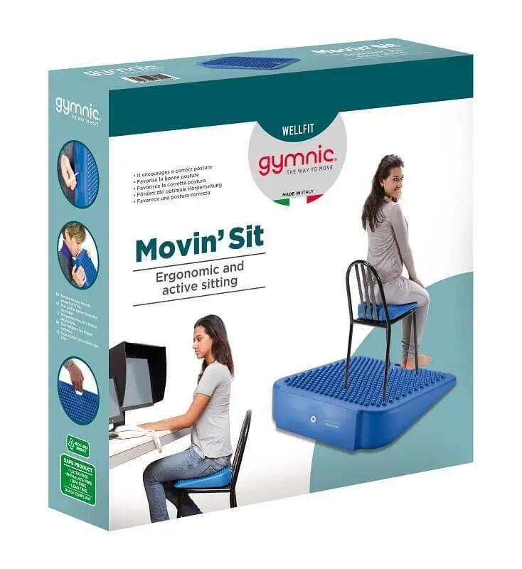 Gymnic Movin' Sit Cuscino posturale a cuneo blu postura seduta attiva 7/7