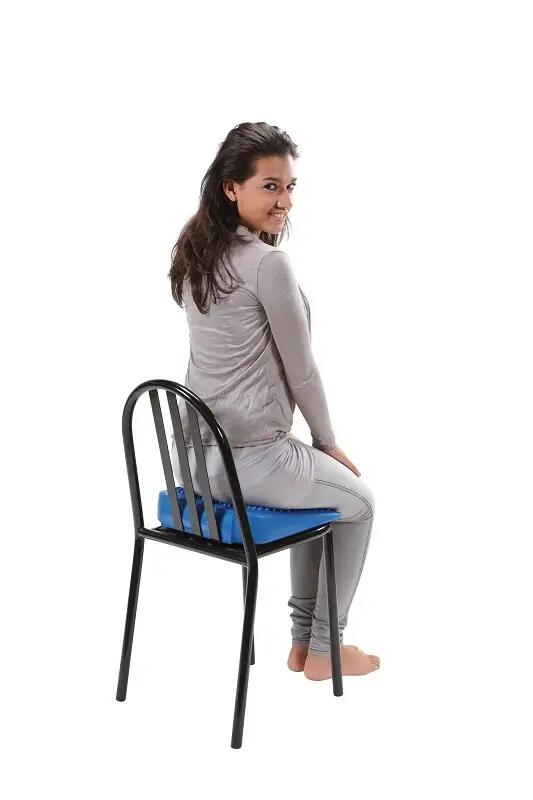 Gymnic Movin' Sit Cuscino posturale a cuneo blu postura seduta attiva 3/7