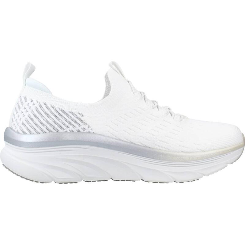 Zapatillas mujer Skechers Dlux Walker Let It Glow Blanco