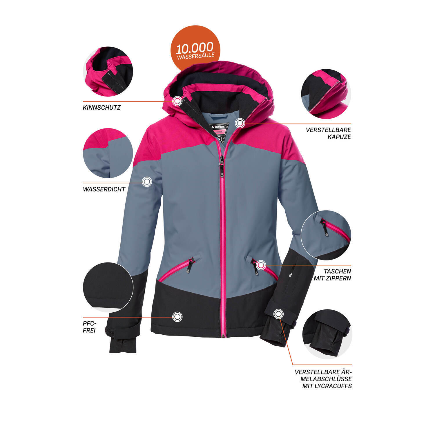 Kinder, Mädchen Skijacke KSW 151 6/6