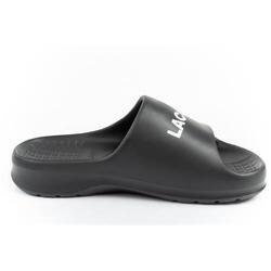 Claquettes Lacoste Modèle Serve Slide 2.0 Synthetic Couleur Noir