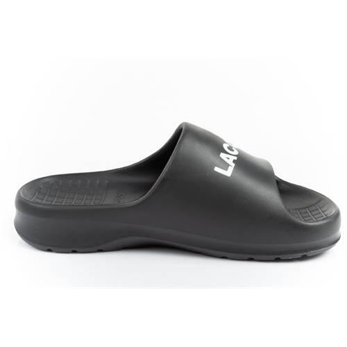 LACOSTE Chinelos Lacoste Modelo Serve Slide 2.0 Synthetic Cor Preto